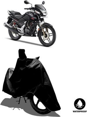 Amexride Waterproof Two Wheeler Cover for Hero(CBZ, Black)