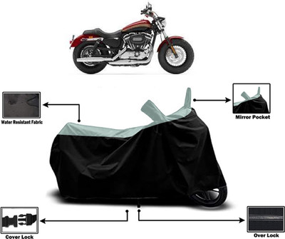 Amexride Two Wheeler Cover for Harley Davidson(1200 Custom, Multicolor)