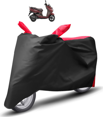 Caronix Two Wheeler Cover for Suzuki(Burgman Street, Red)