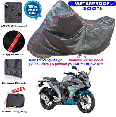 OliverX Waterproof Two Wheeler Cover for Yamaha(Fazer 25 BS6, Grey)