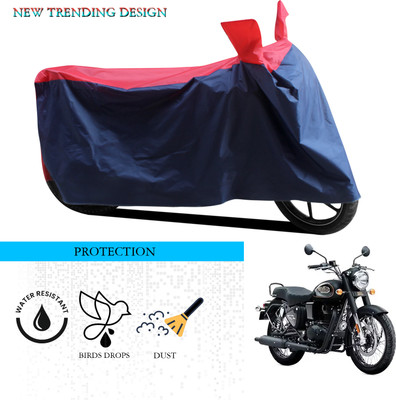 ANTHUB Waterproof Two Wheeler Cover for Royal Enfield(Bullet 350, Black, Red)