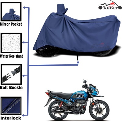 KEDIT Two Wheeler Cover for Universal For Bike(Passion Pro TR, Blue)