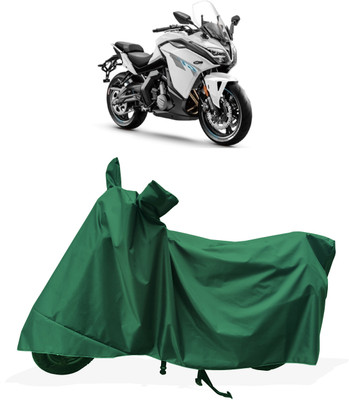 Tricway Two Wheeler Cover for CFMoto(650GT BS6, Green)