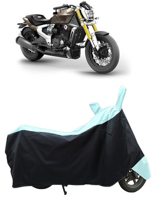 Coxtor Waterproof Two Wheeler Cover for TVS(Zeppelin BS6, White)
