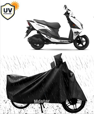 MWBB Waterproof Two Wheeler Cover for Suzuki(Avenis 125, Black)