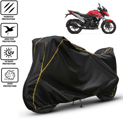 Shiv Kanha Waterproof Two Wheeler Cover for Honda(X-Blade, Black, Yellow)