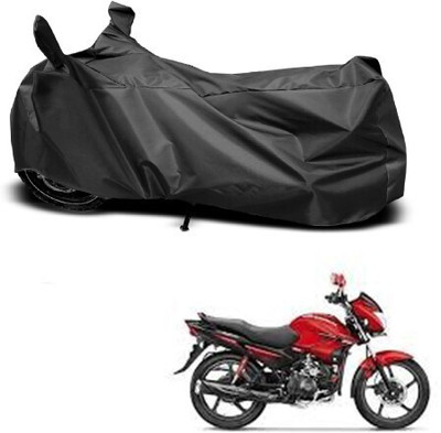 DeepShakshi AUTOMOTIVE Waterproof Two Wheeler Cover for Hero(Glamour FI, Black)