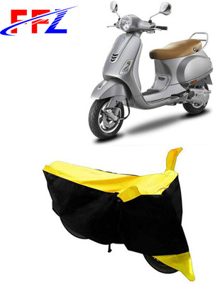 FFZ Waterproof Two Wheeler Cover for Vespa(Vespa VXL, Black, Yellow)
