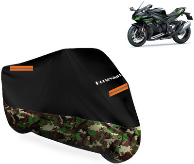 Horseyaart Waterproof Two Wheeler Cover for Kawasaki(Ninja ZX 10R, Multicolor)