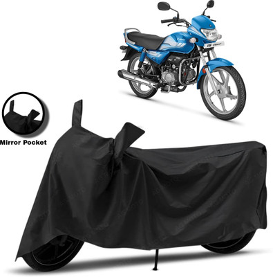 WMIZEXA Waterproof Two Wheeler Cover for Hero(HF Deluxe, Black)