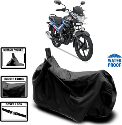 HWSXQAE Waterproof Two Wheeler Cover for Universal For Bike(Star City Plus, Black)