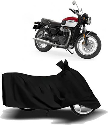 Mdstar Waterproof Two Wheeler Cover for Triumph(Bonneville T100, Black)