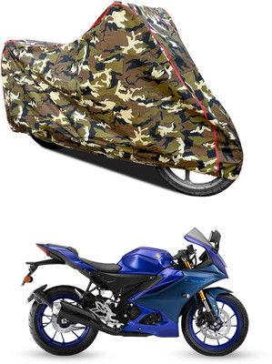 PAGORA Waterproof Two Wheeler Cover for Yamaha(R15 V3, Yellow)
