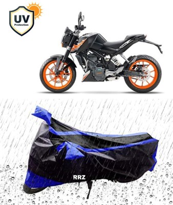 RRZ Waterproof Two Wheeler Cover for KTM(200 Duke, Black, Blue)