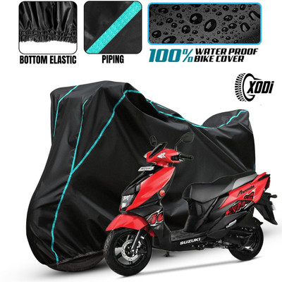 xodi Waterproof Two Wheeler Cover for Suzuki(Avenis 125, Black, Blue, Multicolor)