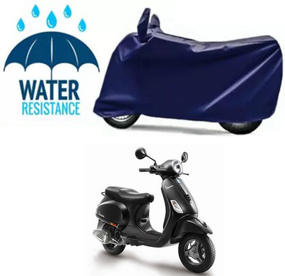Furious3D Two Wheeler Cover for Piaggio(Vespa, Blue)