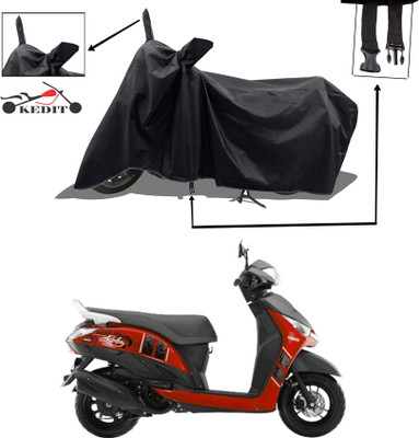 KEDIT Two Wheeler Cover for Yamaha(Alpha, Black)
