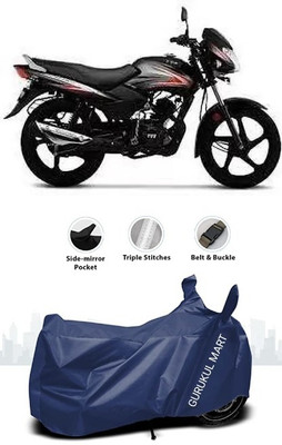 gurukul mart Waterproof Two Wheeler Cover for TVS(Apache, Black)