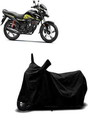 AASHTIK MART Two Wheeler Cover for Honda(CB Shine SP, Black)
