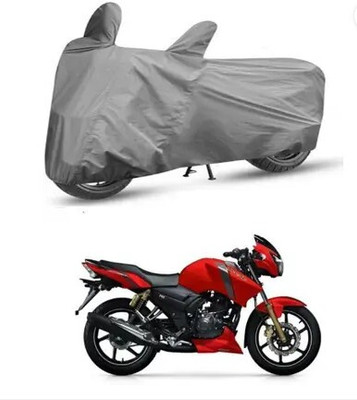 JVBRANGI Two Wheeler Cover for TVS(Apache RTR 160, Grey)