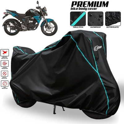 OliverX Waterproof Two Wheeler Cover for Yamaha(FZ S FI (V 2.0) BS6, Black, Blue, Multicolor)