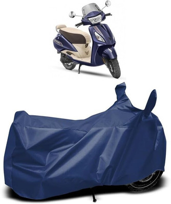 KEDIT Two Wheeler Cover for TVS(Jupiter Grande, Blue)