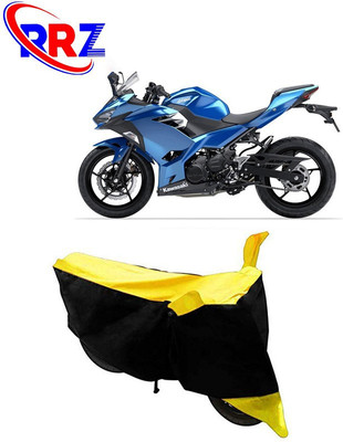 RRZ Waterproof Two Wheeler Cover for Kawasaki(Ninja 250, Black, Yellow)