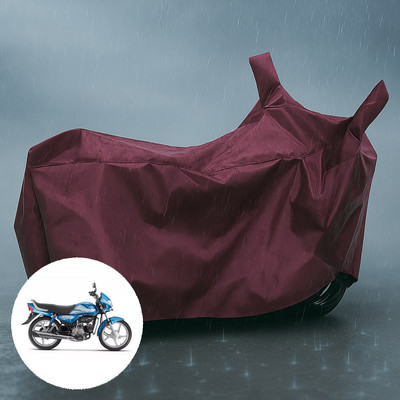 PAGORA Waterproof Two Wheeler Cover for Hero(HF Deluxe i3s, Maroon)
