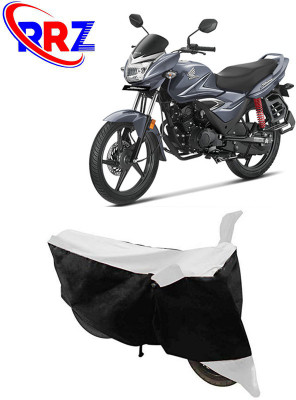 RRZ Waterproof Two Wheeler Cover for Honda(CB Shine, Black, White)