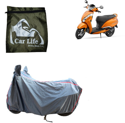 Car Life Waterproof Two Wheeler Cover for TVS(Jupiter classic, Silver)