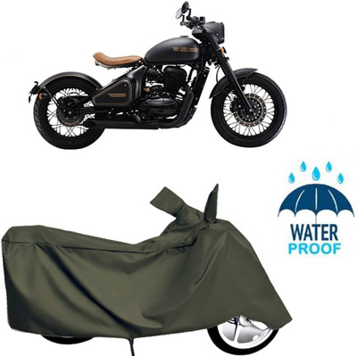 Autoinnovation Waterproof Two Wheeler Cover for JAWA(Green)