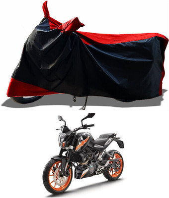 DeepShakshi AUTOMOTIVE Waterproof Two Wheeler Cover for KTM(Duke 200, Red)
