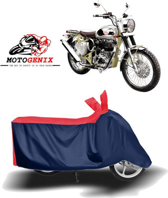 DeepShakshi AUTOMOTIVE Waterproof Two Wheeler Cover for Royal Enfield(Bullet Trials 500, Red, Blue)