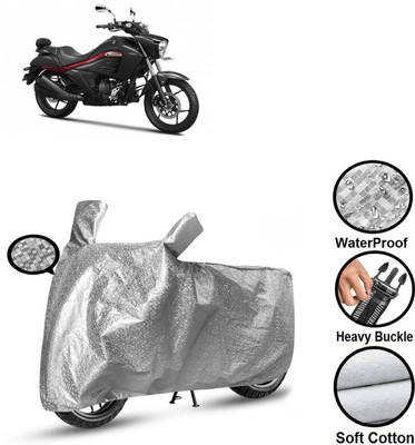 CODOKI Waterproof Two Wheeler Cover for TVS(Intruder, Silver)