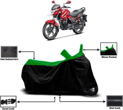 Amexride Two Wheeler Cover for Hero(Glamour i3s, Green)