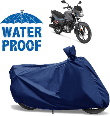 AUTOCAD Waterproof Two Wheeler Cover for Hero(Glamour Programmed FI BS6, Blue)