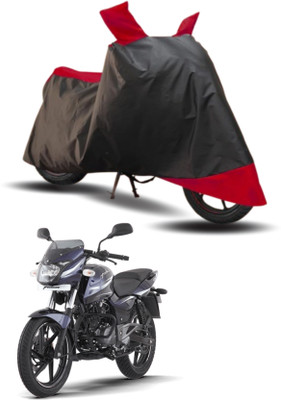 KEDIT Two Wheeler Cover for Bajaj(Pulsar 180 DTS-i, Red, Black)