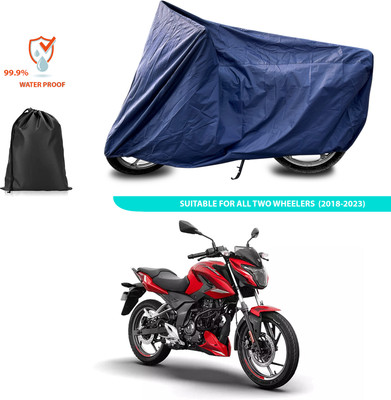 GOSHIV-car and bike accessories Waterproof Two Wheeler Cover for Bajaj(Blue)