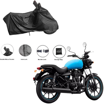 RiderShine Waterproof Two Wheeler Cover for Royal Enfield(Thunderbird 500, Black)