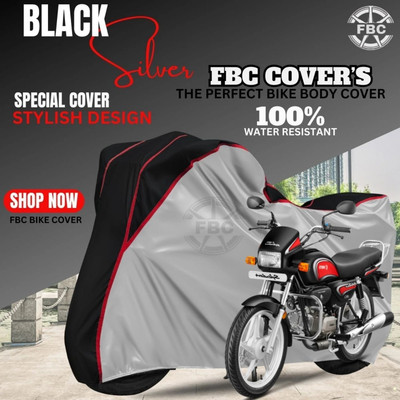 FBC Waterproof Two Wheeler Cover for Hero(Splendor, Silver, Multicolor)