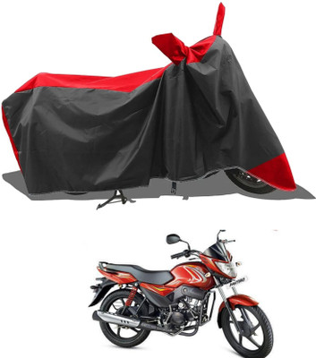 KEDIT Two Wheeler Cover for Mahindra(Red, Black)