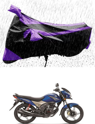 RONISH Waterproof Two Wheeler Cover for Honda(CB Shine SP, Purple, Black)