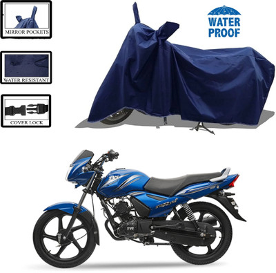 HWSXQAE Waterproof Two Wheeler Cover for TVS(Blue)