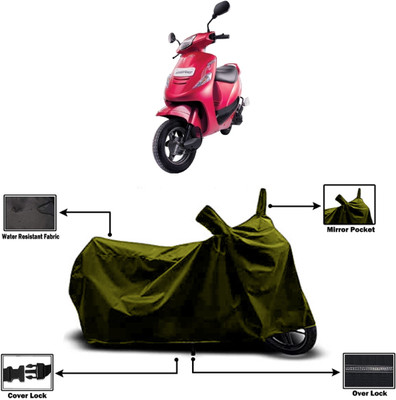 Amexride Two Wheeler Cover for Mahindra(Kine, Green)