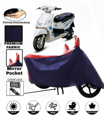 AutoGalaxy Waterproof Two Wheeler Cover for Hero Electric(Red)