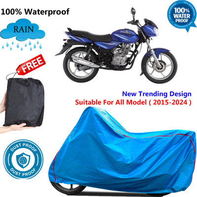 OliverX Waterproof Two Wheeler Cover for Bajaj(Discover 125 DTS-i, Blue)