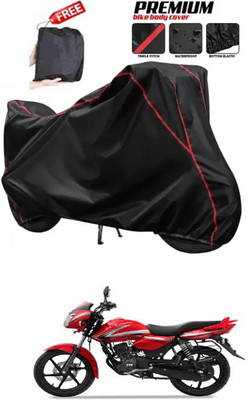 DeepShakshi AUTOMOTIVE Two Wheeler Cover for TVS(Phoenix 125, Black)