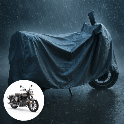 CODOKI Waterproof Two Wheeler Cover for Royal Enfield(Classic Gunmetal, Grey)