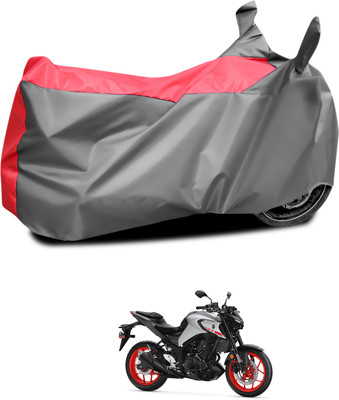 CODOKI Waterproof Two Wheeler Cover for Yamaha(MT-03, Grey, Red)