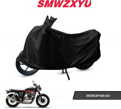 smwzxyu Waterproof Two Wheeler Cover for Royal Enfield(Interceptor 650, Black)